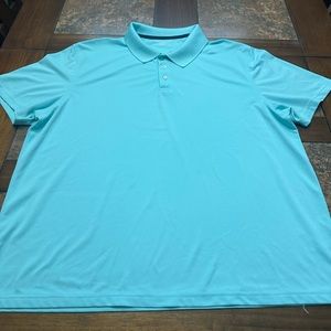 Amazon Essentials Slim Polo Turquoise Blue Size XXL  Good Condition!